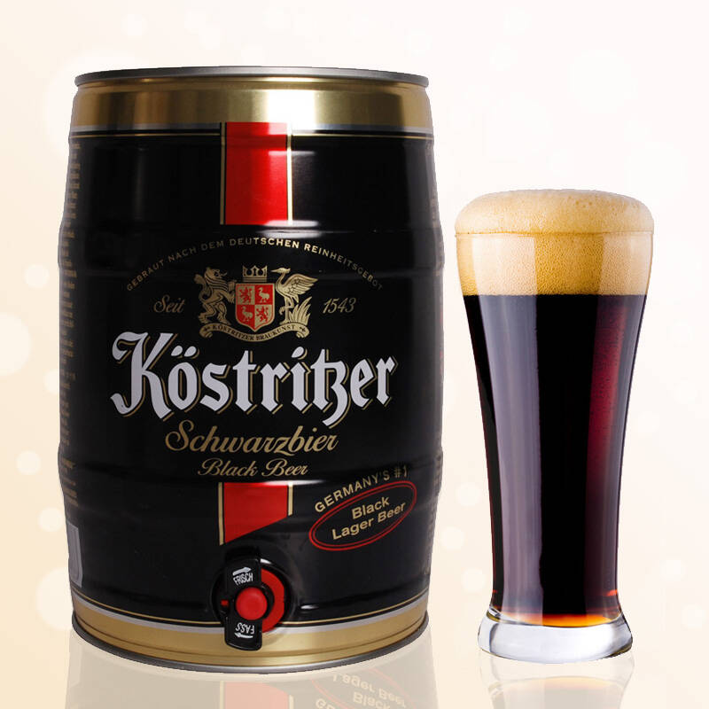 卡力特黑啤酒正品行货 德国原装进口黑啤 超值畅饮5l桶装 宴会看球