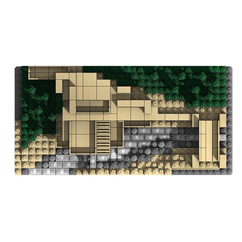 architecture 建筑系列 街景 拼插积木 玩具 2016new 流水别墅 21005