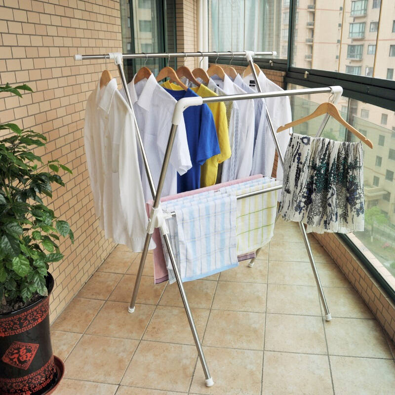 【宝优妮】室内挂衣架不锈钢阳台晾衣架dq-xm901