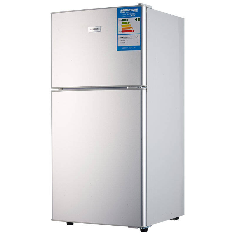 樱花(sakura)bcd-98 98升 双门 迷你 小冰箱 家用 冷藏冷冻小型电冰箱