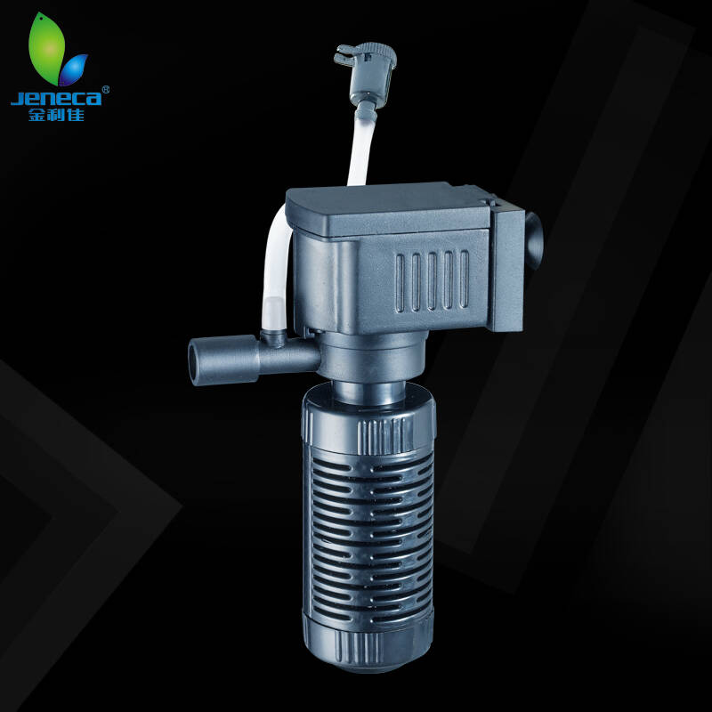 金利佳(jeneca) 过滤器鱼缸水族箱静音充氧抽水内带棉三合一多功能