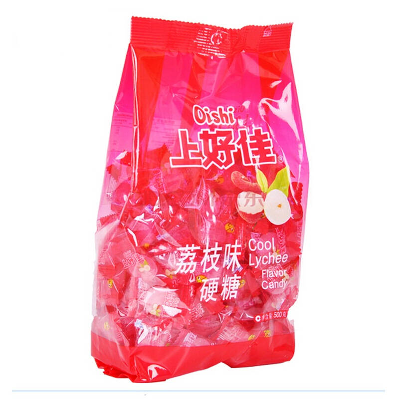 上好佳(oishi)水果硬糖荔枝味500g 京东自营
