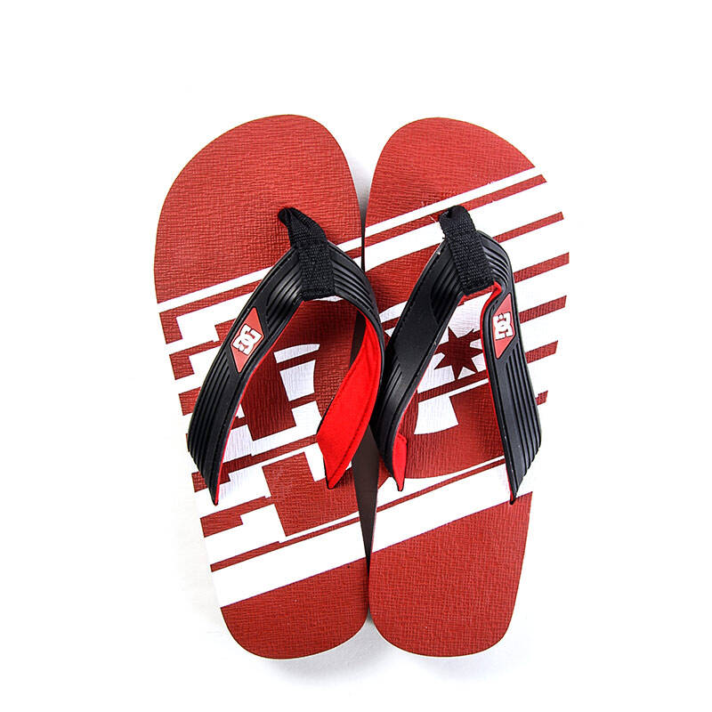 dc男士拖鞋snap graffik夏季时尚人字拖320324 绿夹黑色olp 42