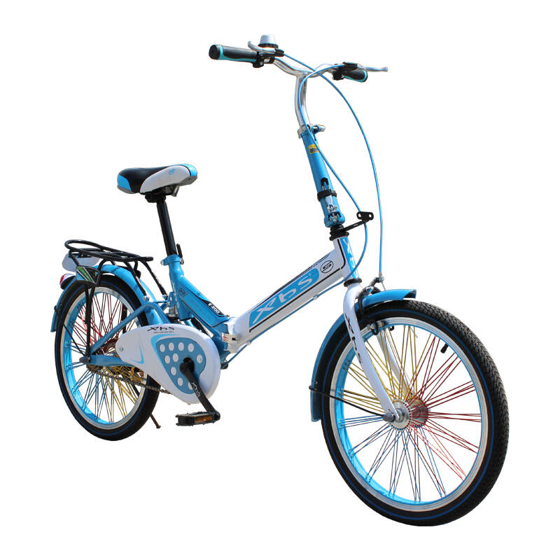 台湾暇步士xbs折叠自行车女式 神鹰2代时尚20寸单车 m型铝合金车圈
