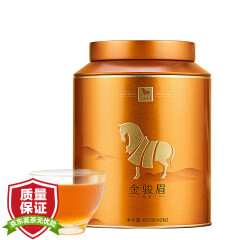八马茶业 金马罐系列 特级金骏眉红茶 中小叶种工夫红茶 茶叶罐装160g