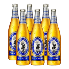 蓝妹啤酒清啤 韩国品牌 蓝妹（BLUE GIRL）箱装德国工艺330ml瓶装整箱精酿啤酒 蓝妹啤酒330ml*6瓶