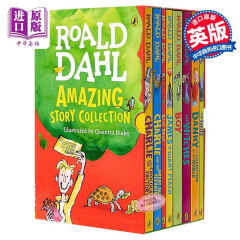 罗尔德达尔 Roald Dahl 8册套裝 文学故事精选 720-1090L 英文原版 7-12岁