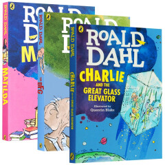 罗尔德达尔Roald Dahl青少年阅读The BFG好心眼儿巨人/圆梦巨人等3册套装英文原版