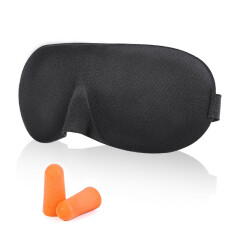 JOYTOUR 3D眼罩 睡眠遮光透气 男女士学生午休睡觉护眼眼罩黑色赠耳塞