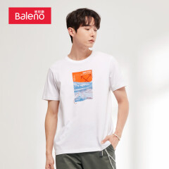 班尼路（Baleno）2021年夏季T恤韩版创意印花短袖t恤男宽松休闲半袖上衣 01W L
