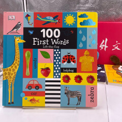 100 First Words: Lift-the-Flap 纸板书 进口原版图书 正版现货 外文书店 儿童绘本