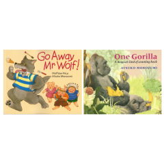 Go Away Mr Wolf & One Gorilla 走开狼先生 一只大猩猩 廖彩杏单绘本图书