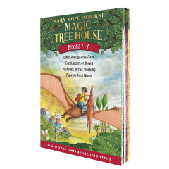 Magic Tree House 神奇树屋 进口原版 套装1-4册 桥梁书章节书