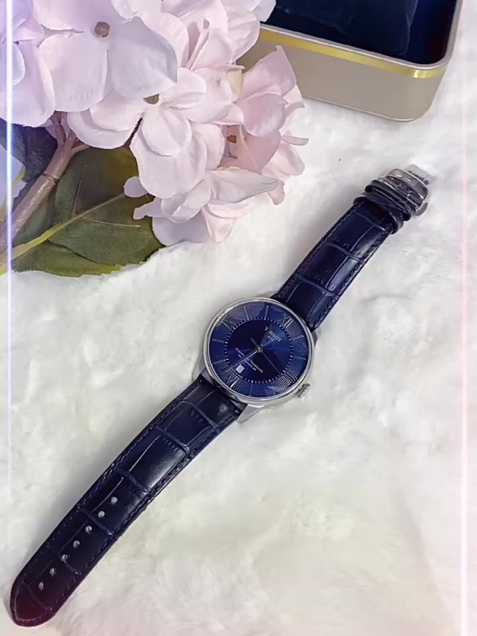 天梭（TISSOT）】瑞士 杜鲁尔系列时尚自动【品牌授权】 蓝盘钢带 T099.407.11.048.00,第2张