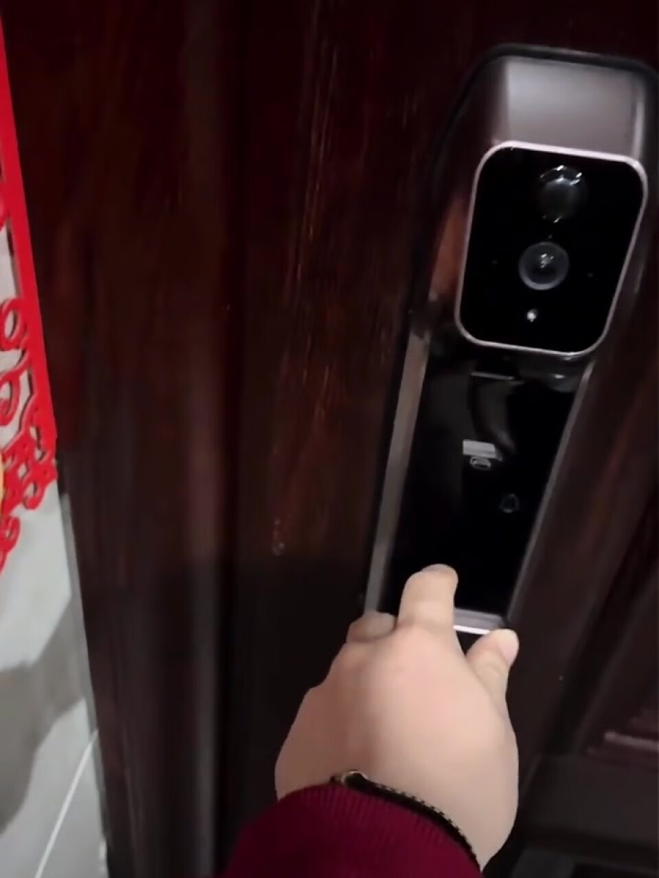 萤石智能锁视频锁 DL30VS 全自动智能锁猫眼视频锁 指纹锁密码锁防盗门锁 带屏电子锁智能门锁,第3张