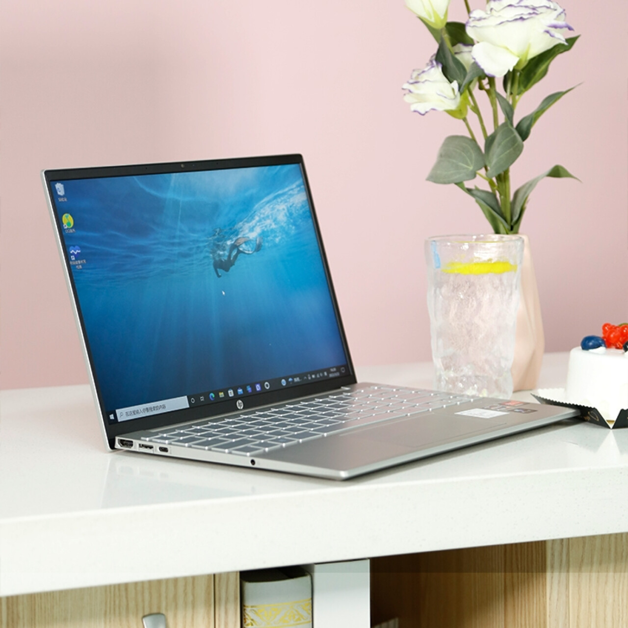 惠普HP 星13Air锐龙版 13.3英寸轻薄笔记本电脑(8核锐龙R7-5800U 16G 512G 2.5K高分屏 960g轻盈机身 月光银),第4张