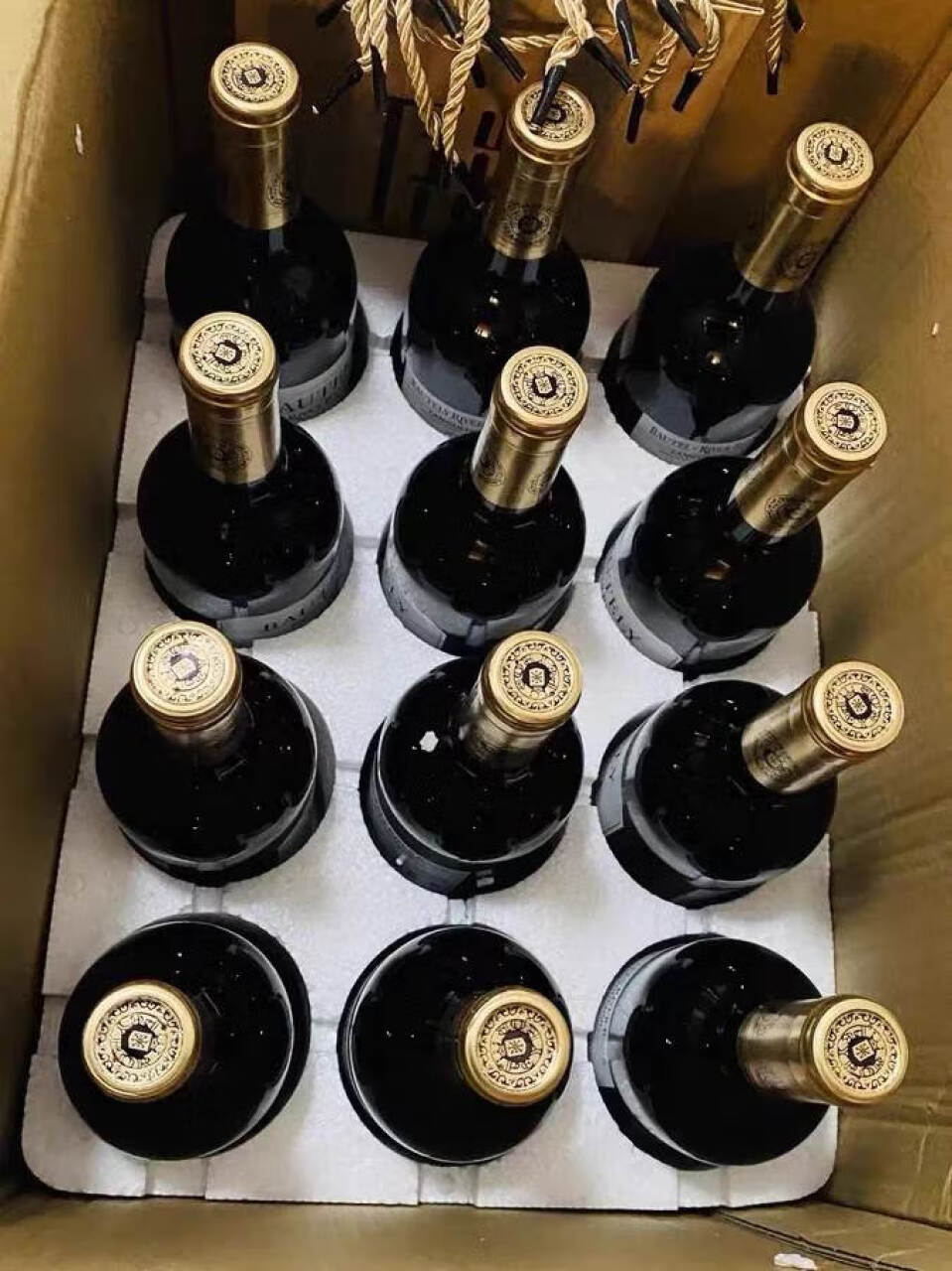 柏特利雅 法国原瓶原装进口红酒整箱 干红葡萄酒750ml*12瓶婚宴送礼送酒具（醒酒器+酒杯）,第2张