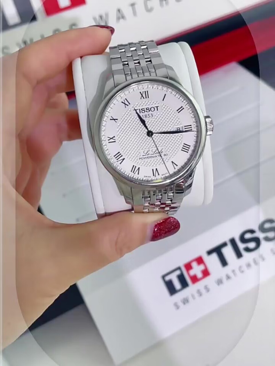 天梭(TISSOT)瑞士手表 经典力洛克系列钢带机械男士商务腕表送男友T006.407.11.033.00(天梭手表官网旗舰店),第2张