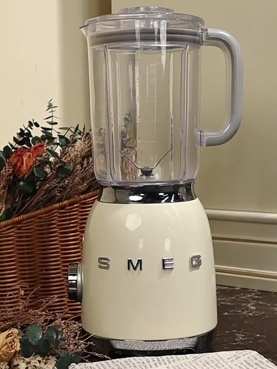 SMEG 斯麦格 意大利复古果汁机榨汁机破壁机 电动搅拌机 辅食料理机 BLF01 奶白色,第2张