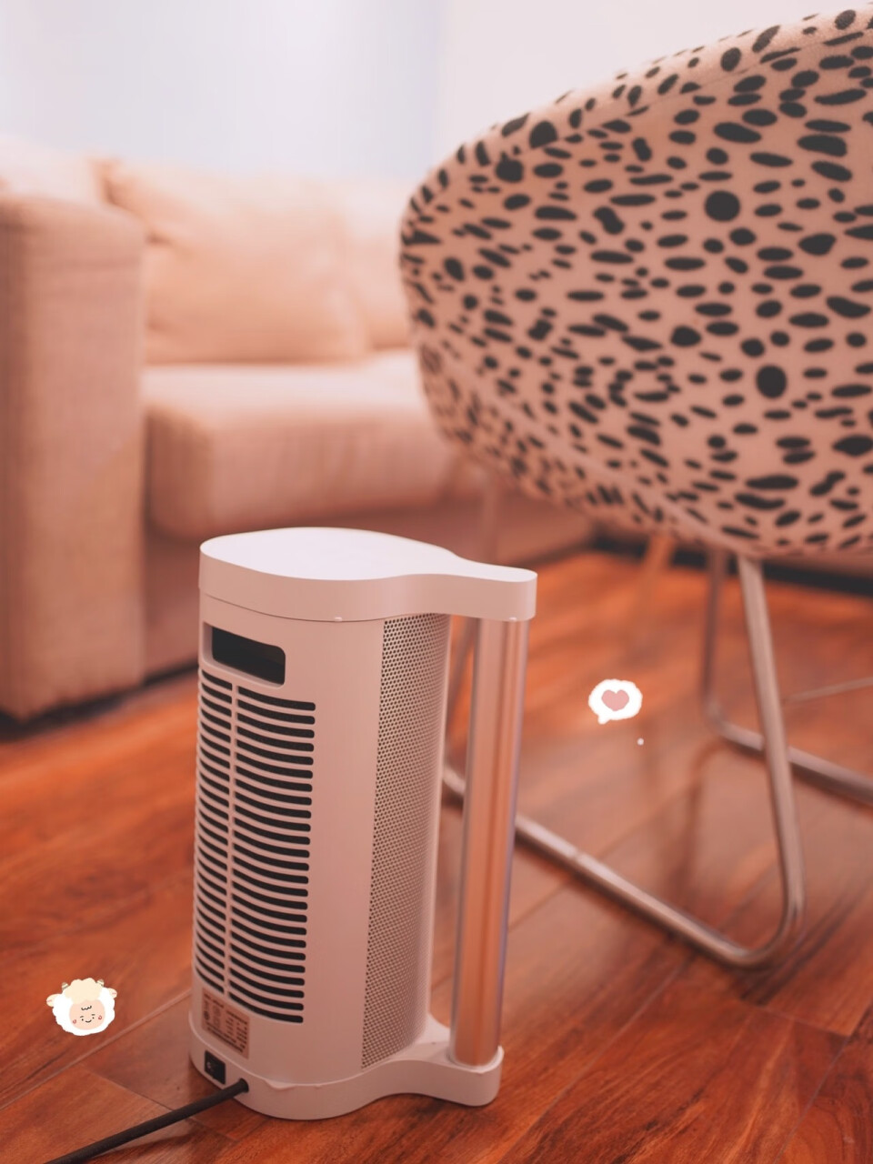 库思特 (kusite) PTC负离子取暖器家用暖风机便携式节能省电电暖器浴室客厅暖气片移动地暖 简约白,第4张