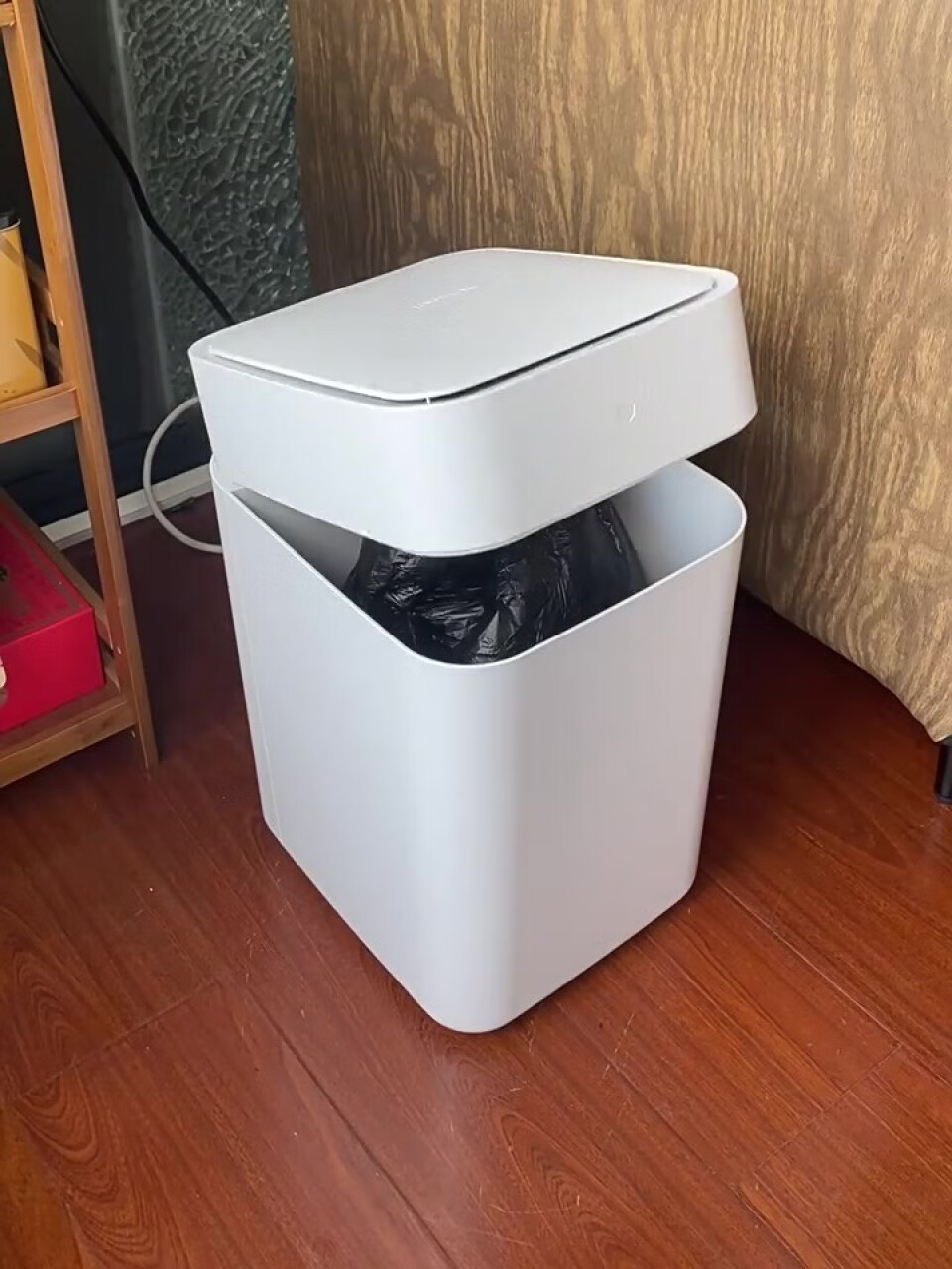 拓牛（TOWNEW）垃圾桶自营智能垃圾桶自动打包换袋智能感应开盖家用客厅卧室厨房办公室T1S白15.5L,第4张