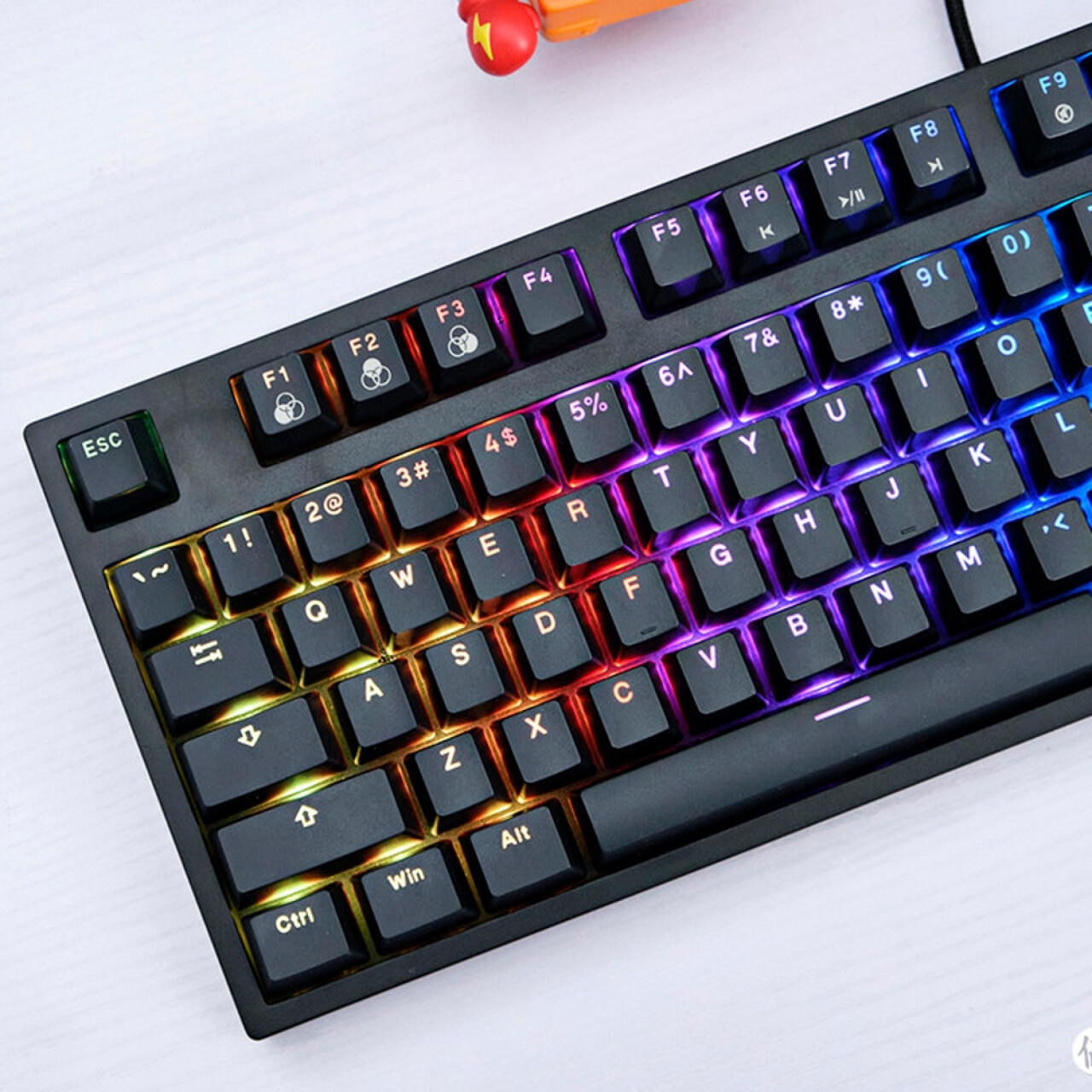 极度未知（HYPERX） 游戏键盘机械起源RGB电脑有线87键盘usb接口办公 火星2机械键盘(极度未知驱动怎么下载),第2张