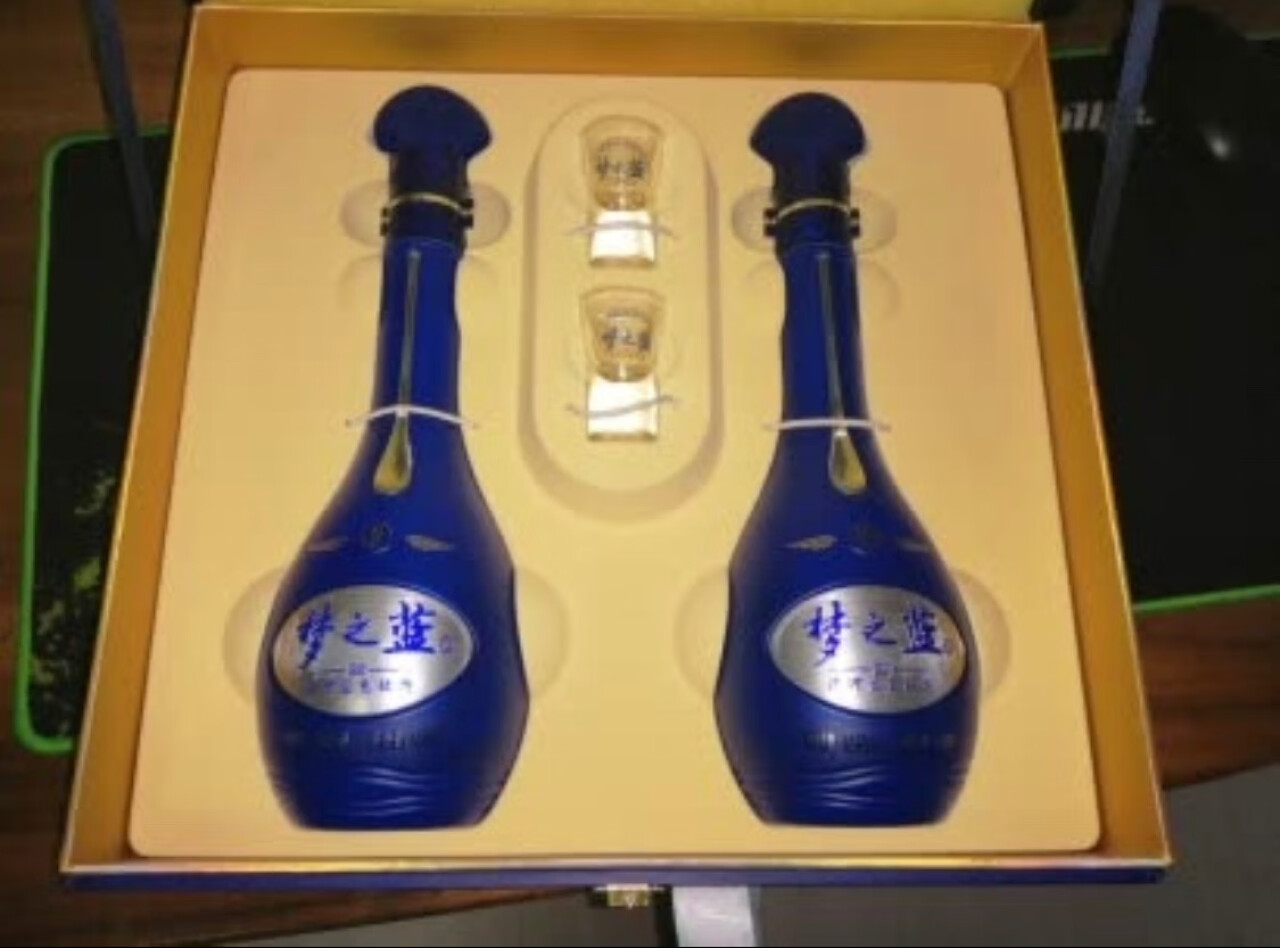洋河 蓝色经典 梦之蓝M6 浓香型白酒 52度 500ml*2瓶 礼盒装 高度白酒口感绵柔浓香型,第2张