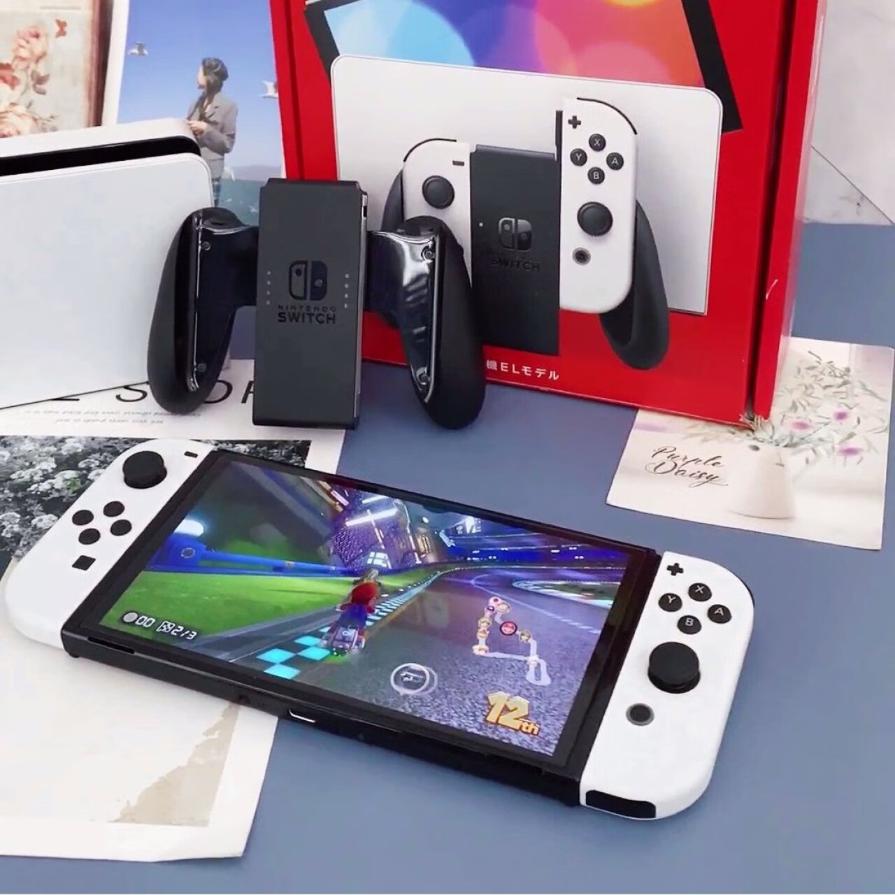 任天堂（Nintendo） Switch NS掌上游戏机 OLED主机 日版白色 续航加强版 便携家用体感掌机(任天堂Nintendo account),第5张