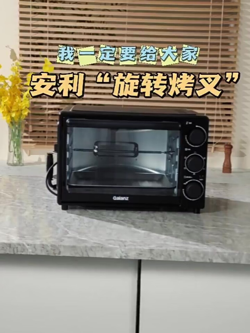 格兰仕（Galanz） 烤箱家用 电烤箱多功能42升超大容量3D热风循环 S3E,第2张