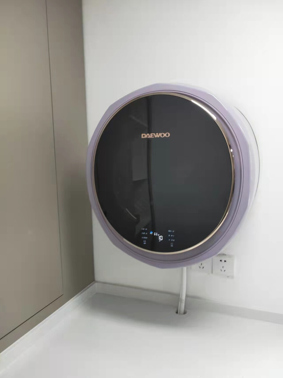 大宇（DAEWOO）壁挂洗衣机 3公斤滚筒洗衣机全自动 婴儿洗衣机 dd直驱变频 DY-BGX06升级款 极光银 以旧换新(大宇(DAEWOO)吸尘器 DYXC-402),第3张