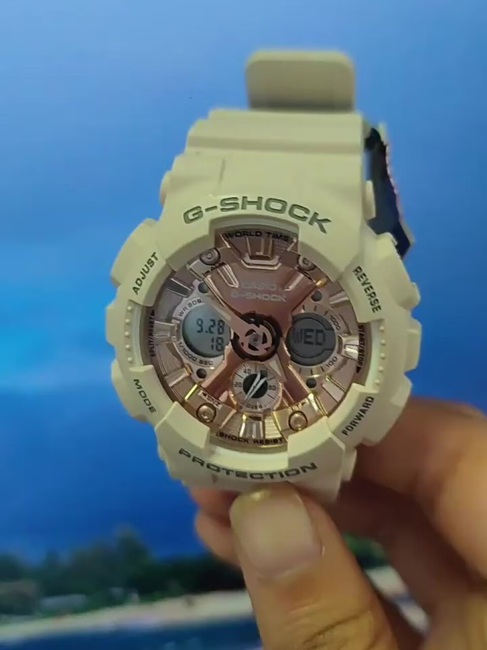 卡西欧（CASIO）手表G-SHOCK S SERIES系列运动男女手表 GMA-S120MF-7A2,第2张