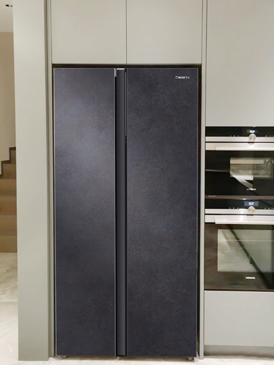 卡萨帝（Casarte）冰箱542升自由嵌入式大容积对开门家用超薄冰箱99.9%双重杀菌 冰极岩原石系列,第6张