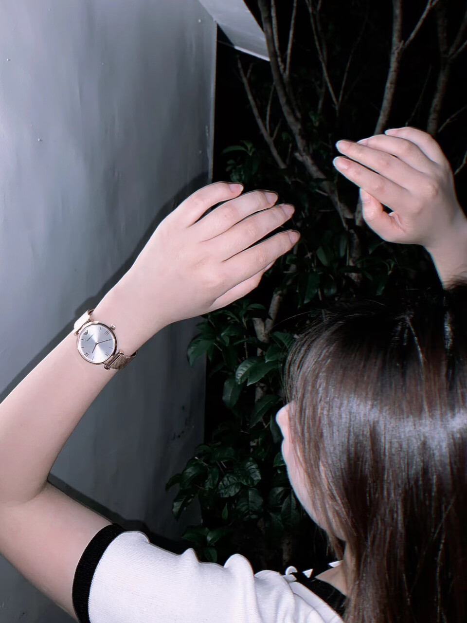 阿玛尼(Emporio Armani)满天星手表 明星同款 钢质表带休闲石英女士腕表 送女友生日礼物 AR11267(阿玛尼Emporio Armani手表),第5张
