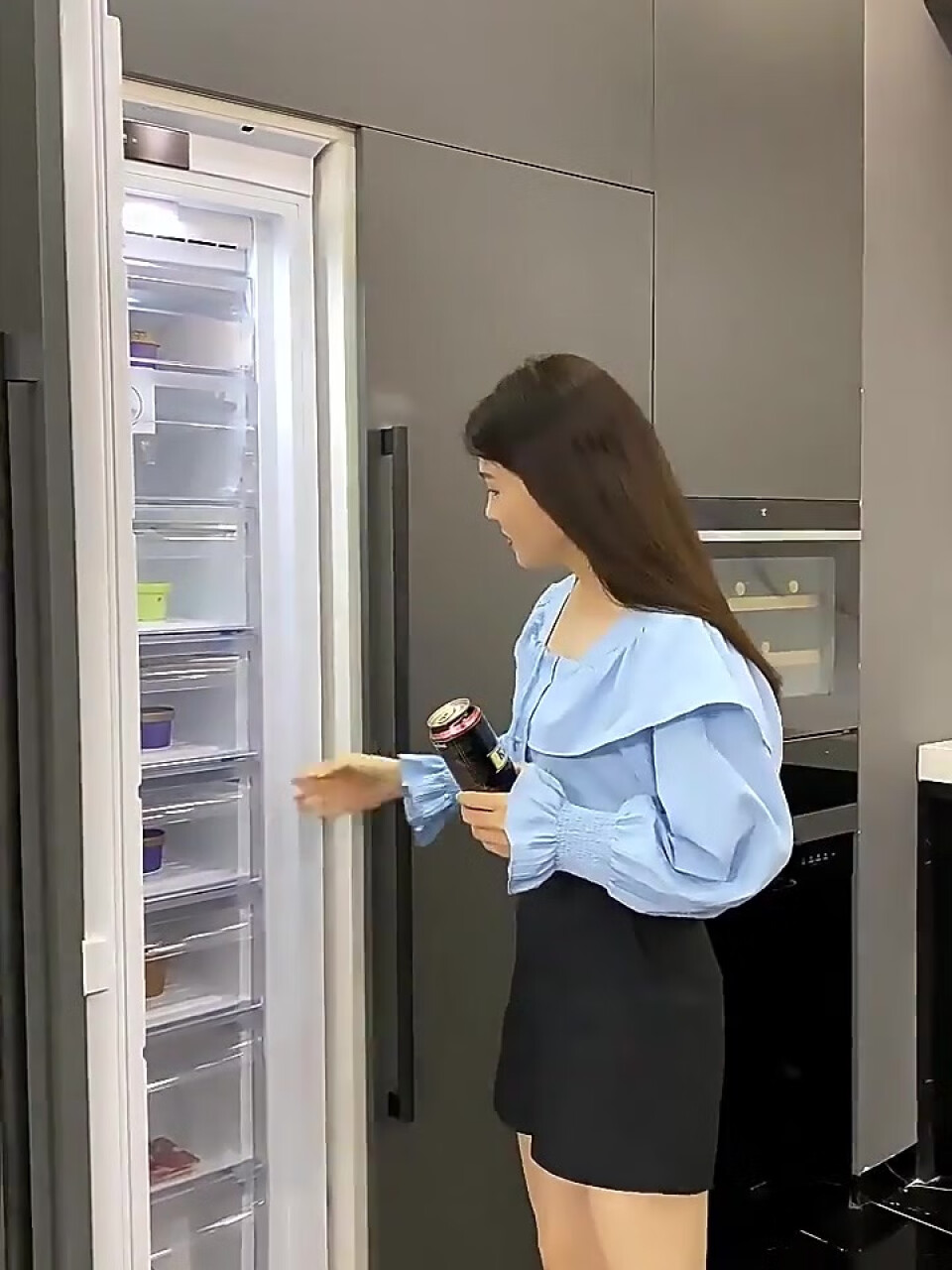 意大利daogrs K6Pro 嵌入式冰箱家用516升 双温区混冷超薄橱柜一体隐藏式对开门冰箱 K6Pro 516L组合(意大利翻译),第4张