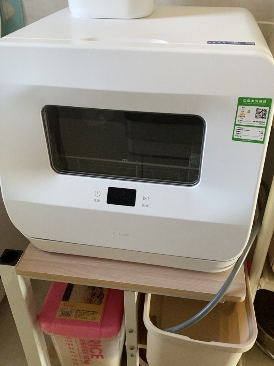 科勒（KOHLER）洗碗机免安装台式家用小型台上全自动洗碗机热风烘干紫外线除菌 K-29974T-NA(科勒智能马桶),第4张