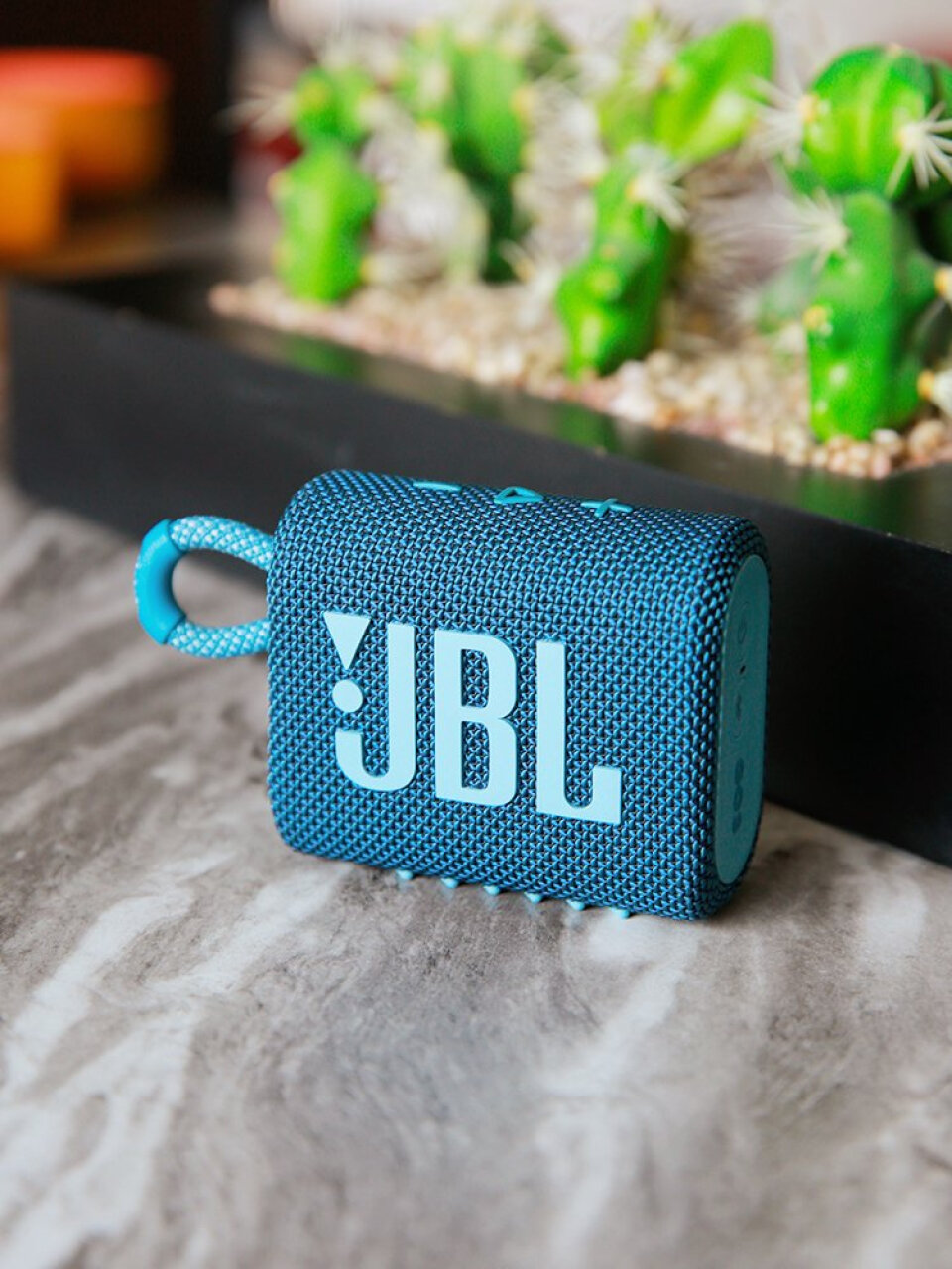 JBL GO3音乐金砖便携蓝牙音箱 迷你音响 防水防尘音响 户外便携蓝牙音响 卧室小音箱 音响 音箱 蓝拼粉,第3张