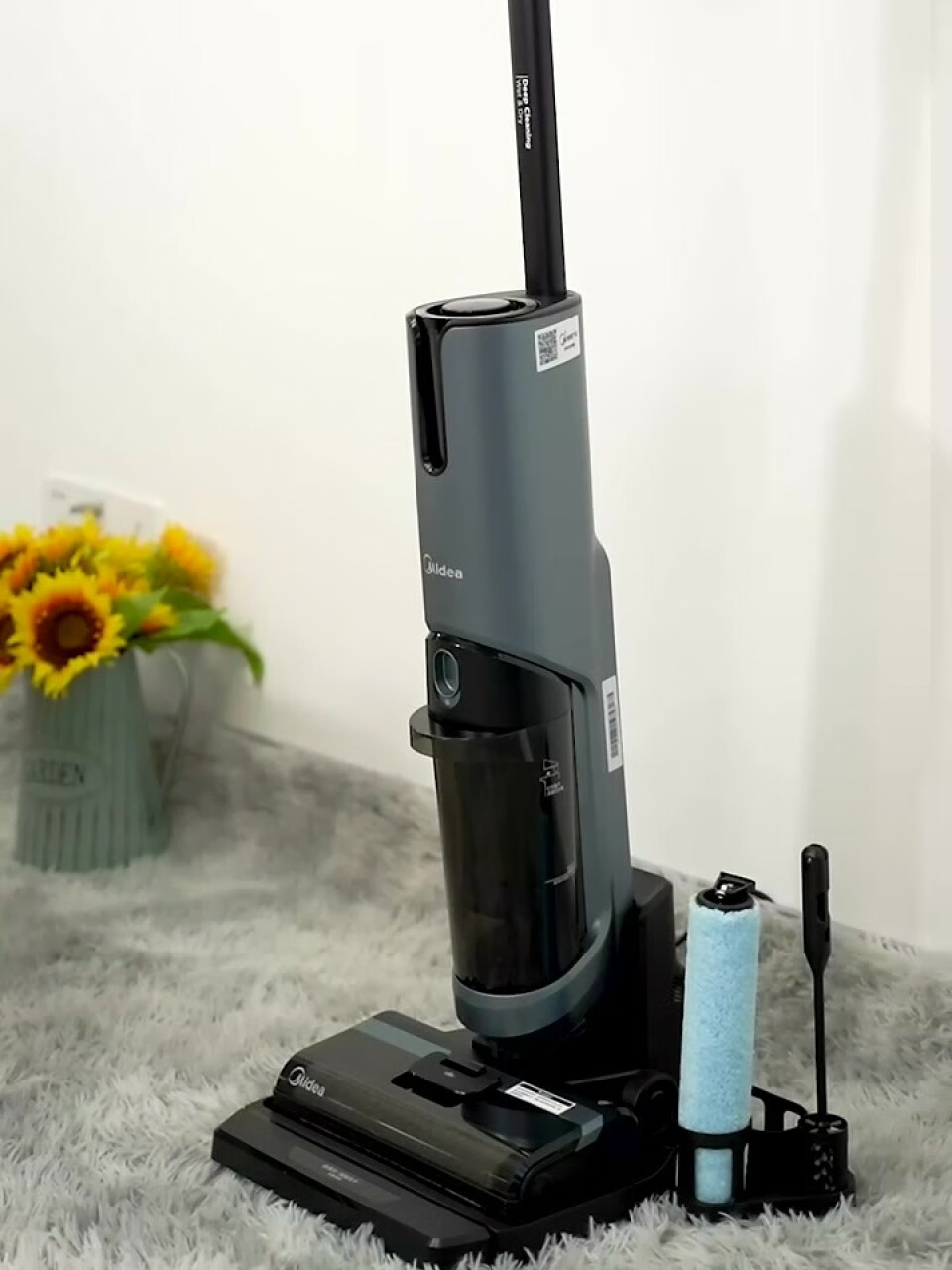 美的（Midea）洗地机X9pro 智能分区清洁无线家用洗地机吸拖一体3.0 手持吸尘器拖地机 LCD屏显自清洁(美的微波炉x3-233a),第4张
