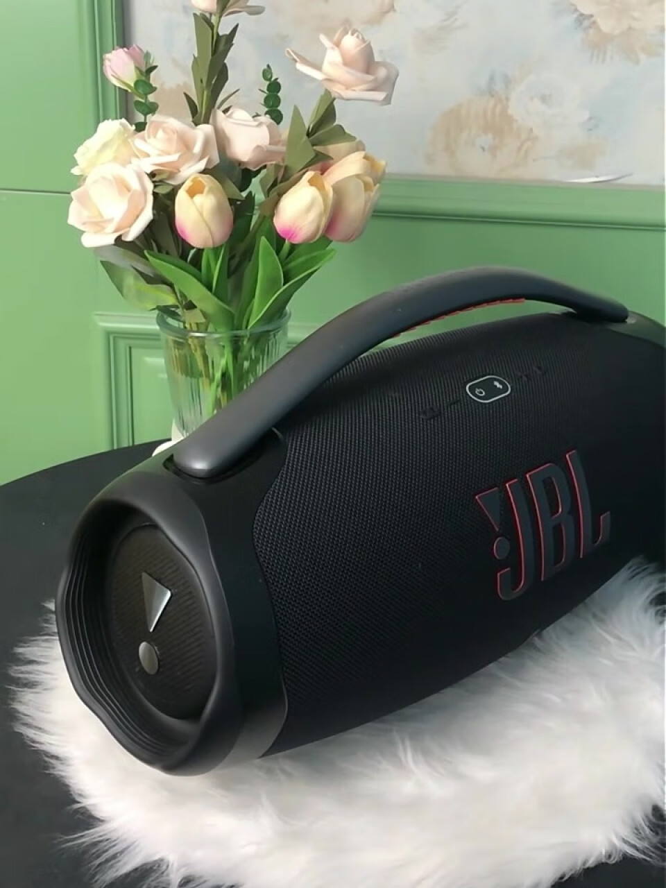 JBL BOOMBOX3 音乐战神三代3代便携式蓝牙音箱 低音炮 户外音箱 IP67防尘防水 Hifi音质 桌面音响 黑色,第2张