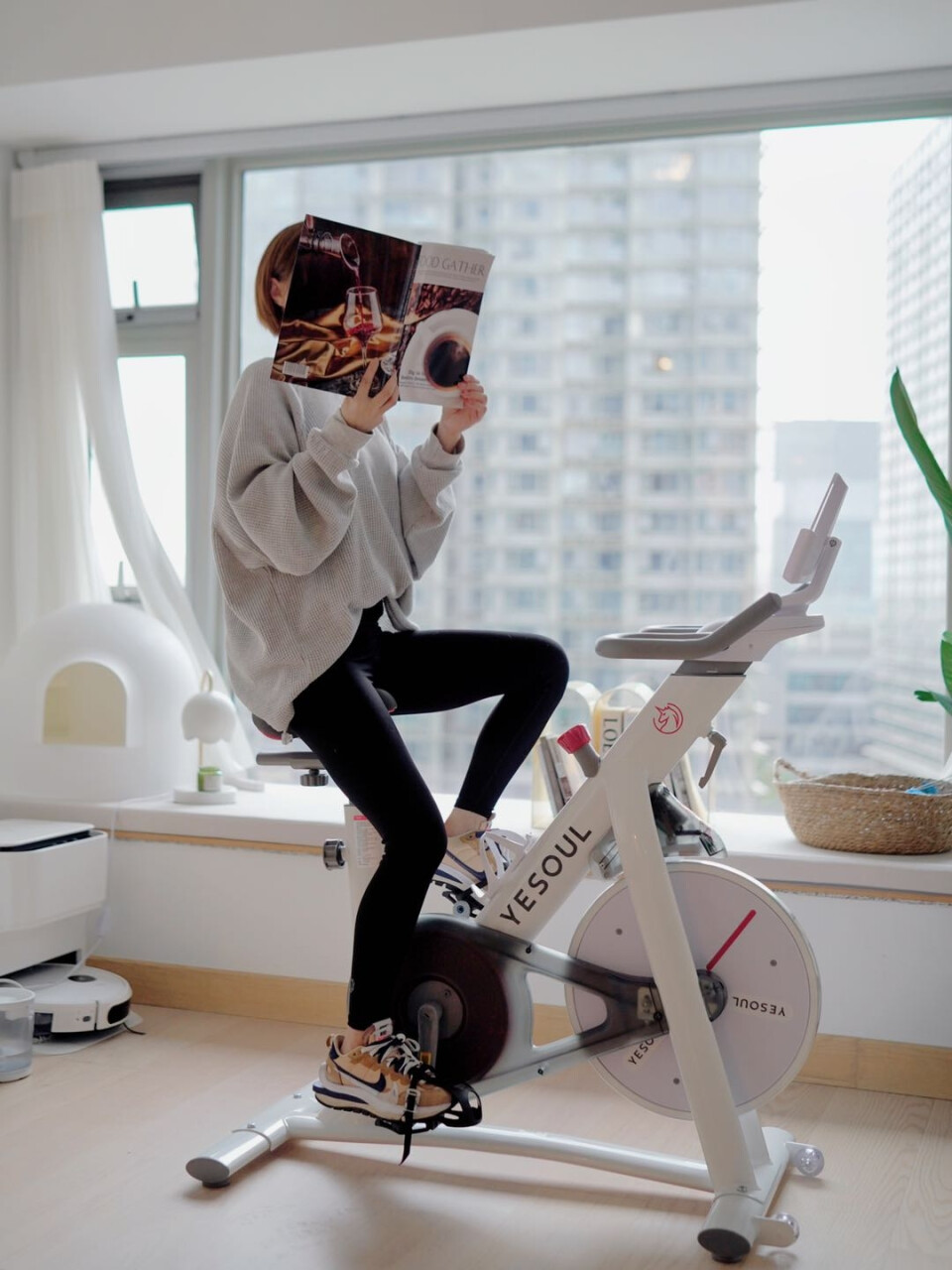 YESOUL野小兽动感单车支持HUAWEI HiLink磁控家用健身车运动健康室内脚踏车S1(yesoul野小兽公司怎么样),第2张