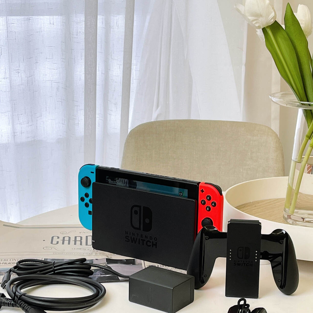 任天堂（Nintendo）Switch NS掌上游戏机 红蓝手柄 长续航 日版 一机多玩随时尽兴 无线互连共享欢乐(任天堂Nintendo),第7张
