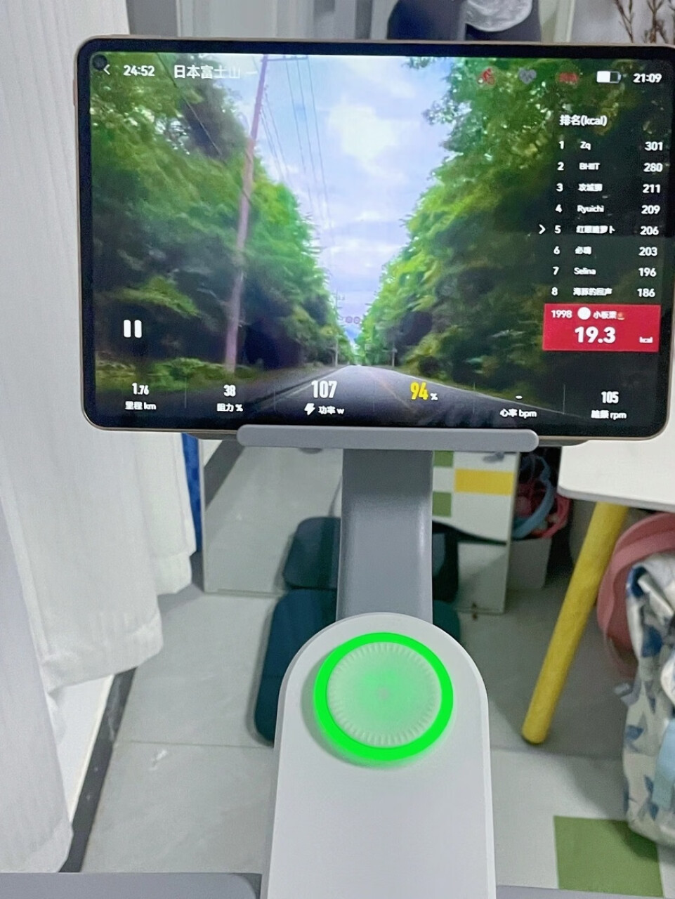 YESOUL野小兽动感单车支持HUAWEI HiLink磁控家用健身车运动健康室内脚踏车S1(yesoul野小兽跑步机怎么展开),第5张