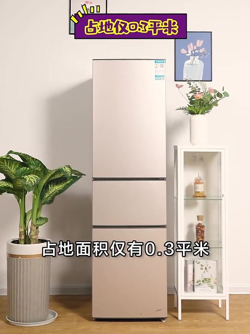 海信冰箱小型家用三门宿舍小冰箱205升三开门电冰箱 租房节能 中门软冷冻 BCD-205YK1FQ,第3张