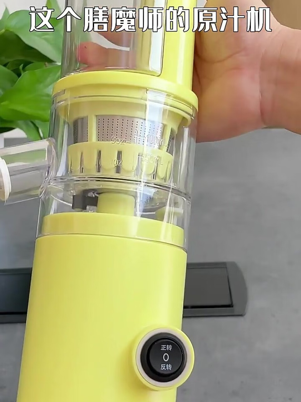 膳魔师 THERMOS 可盐可甜系列 厨房榨汁机 原汁机 自动送料 渣汁分离 青柠黄,第3张