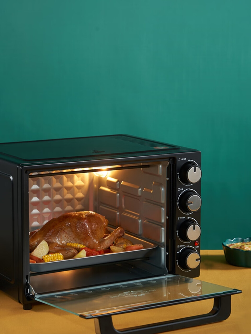 格兰仕(Galanz)40L家用大容量电烤箱 独立控温机械操控 多功能烘焙K40 以旧换新,第4张
