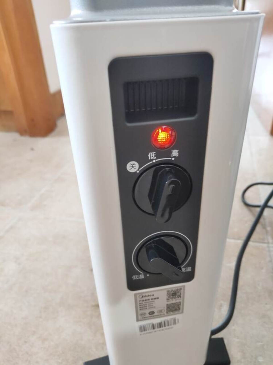 美的（Midea）"白天鹅"家用取暖器电暖器电暖气片烤火炉取暖炉IPX4防水浴室取暖欧式快热炉NDK20-17DW(美的midea空调),第3张