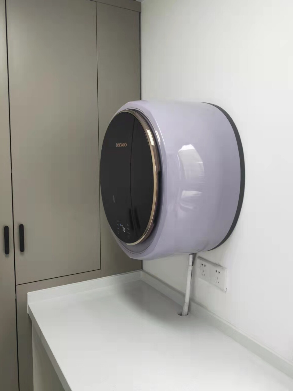 大宇（DAEWOO）壁挂洗衣机 3公斤滚筒洗衣机全自动 婴儿洗衣机 dd直驱变频 DY-BGX06升级款 极光银 以旧换新(大宇(DAEWOO)吸尘器 DYXC-402),第2张