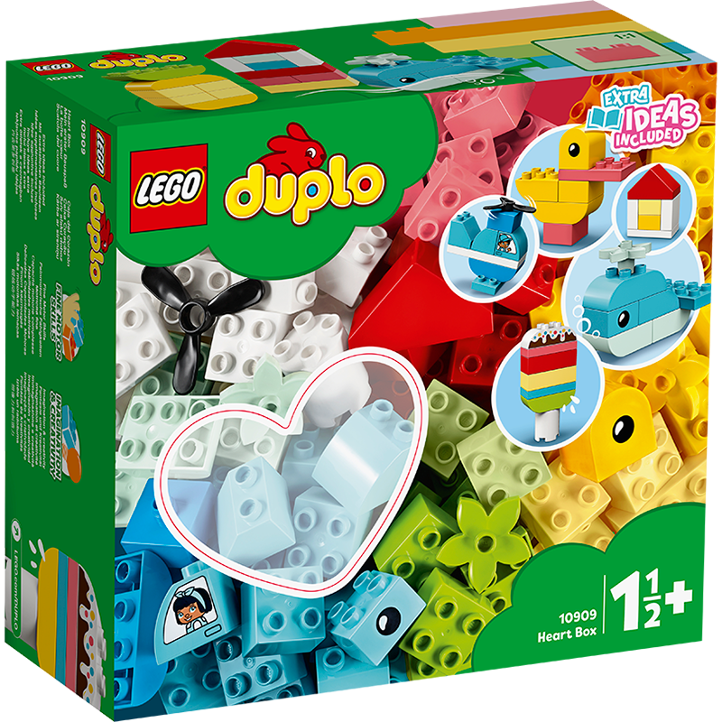 乐高(LEGO)积木 得宝DUPLO 10909 心形创意积木盒 1.5岁+ 儿童玩具 幼儿大颗粒早教 男孩女孩生日礼物