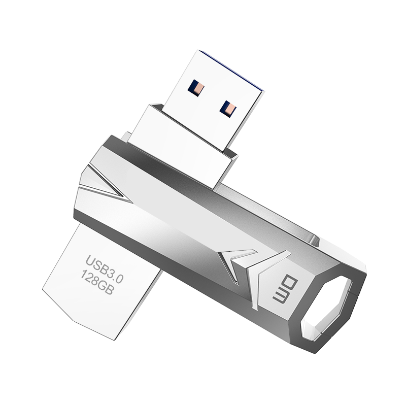 大迈（DM）128GB USB3.0 U盘 战士PD096系列 可旋转电脑u盘车载高速优盘