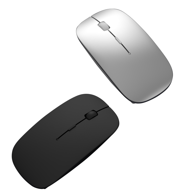 JRC 2.4G无线5.0蓝牙双模式鼠标 办公鼠标 对称鼠标 华为苹果小米联想华硕戴尔适用 银色