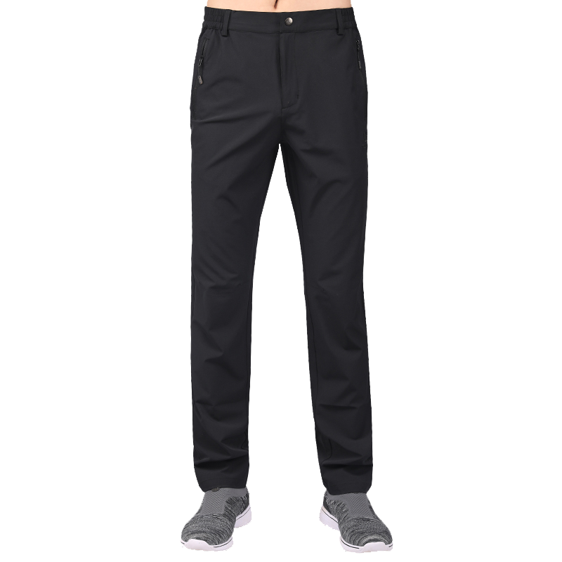 探拓 （TECTOP）速干裤 男户外耐磨弹力长裤 可穿腰带 80941 男款黑色 XL